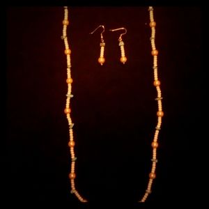 Native American Necklace and Earrings Set